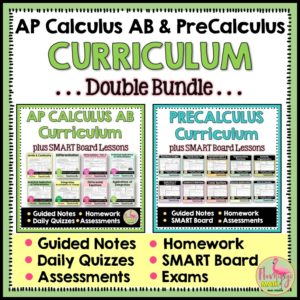 AP Calculus AB And PreCalculus Curriculum Double Bundle - Flamingo Math ...