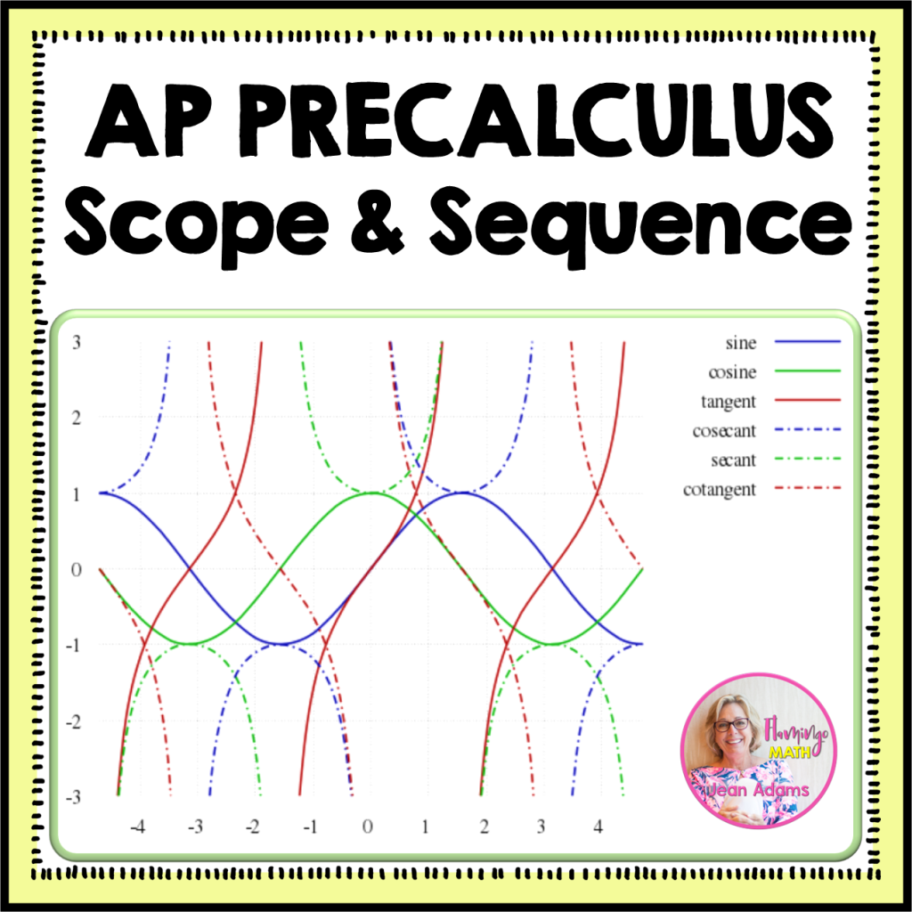 AP PreCalculus Course Scope and Sequence Flamingo Math with Jean Adams